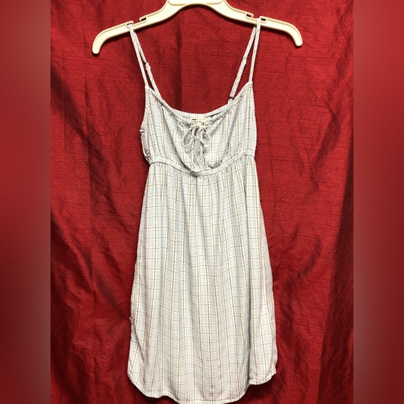 Billabongs ‘Feeling Blue’ Mini slip plaid dress - Picture 7 of 8